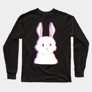 Cute bunny pink and blue Long Sleeve T-Shirt